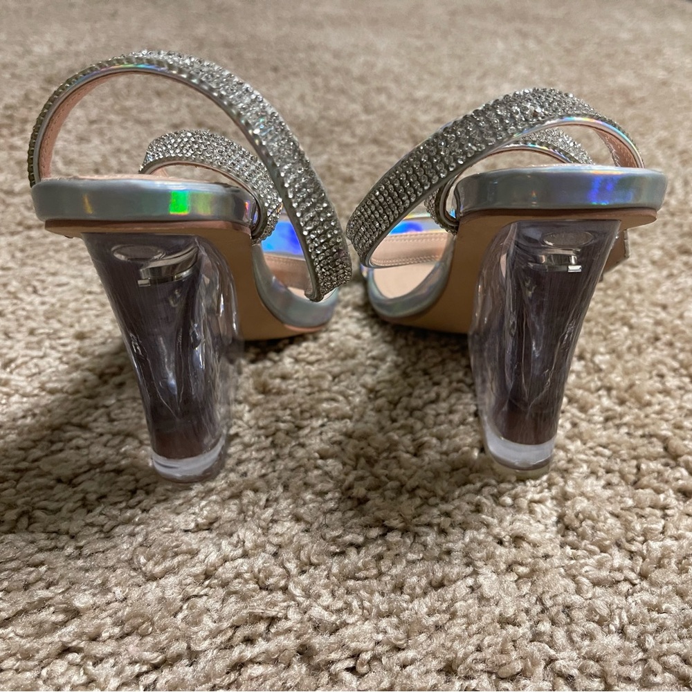 Fashion Nova Silver Color Wedge Heels - Picture 11 of 11